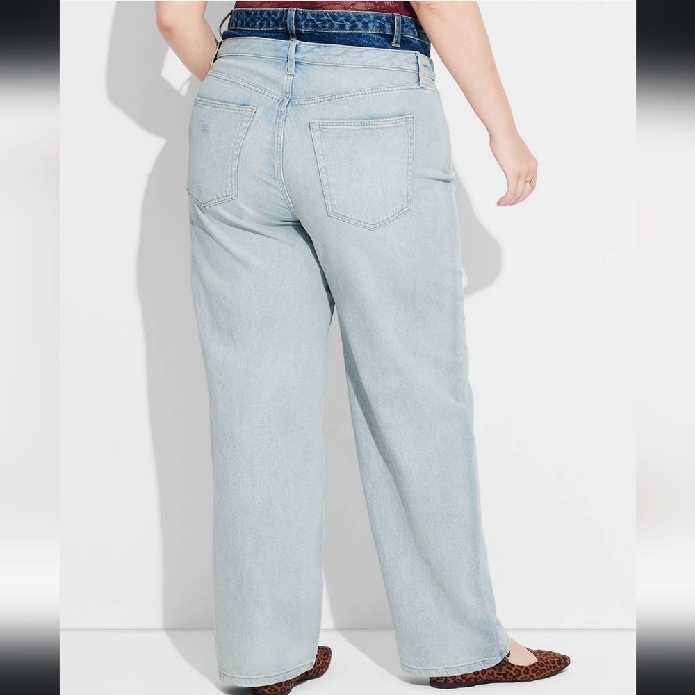 Relaxed Straight Jeans - Wild Fable Light Blue 00 - Picture 2 of 15
